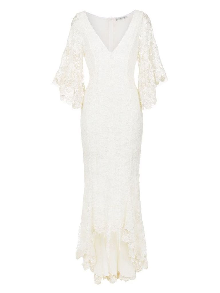 Martha Medeiros lace gown - White