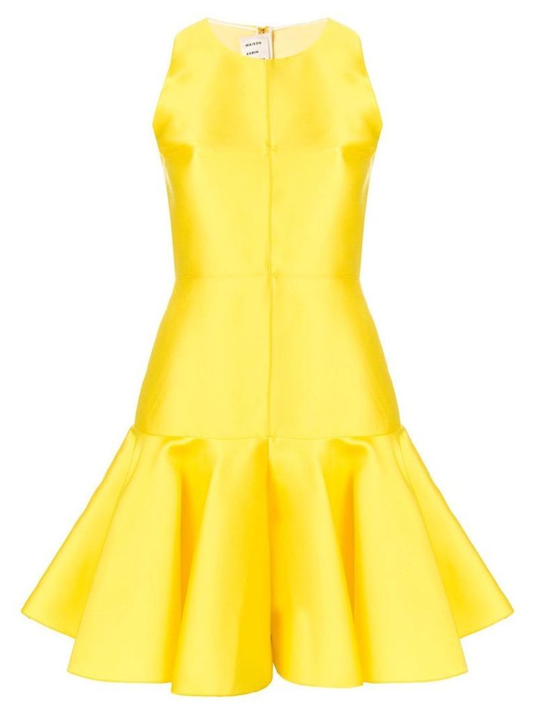 Maison Rabih Kayrouz peplum short dress - Yellow