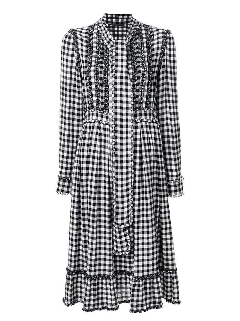 Ermanno Scervino gingham dress with frills - Multicolour