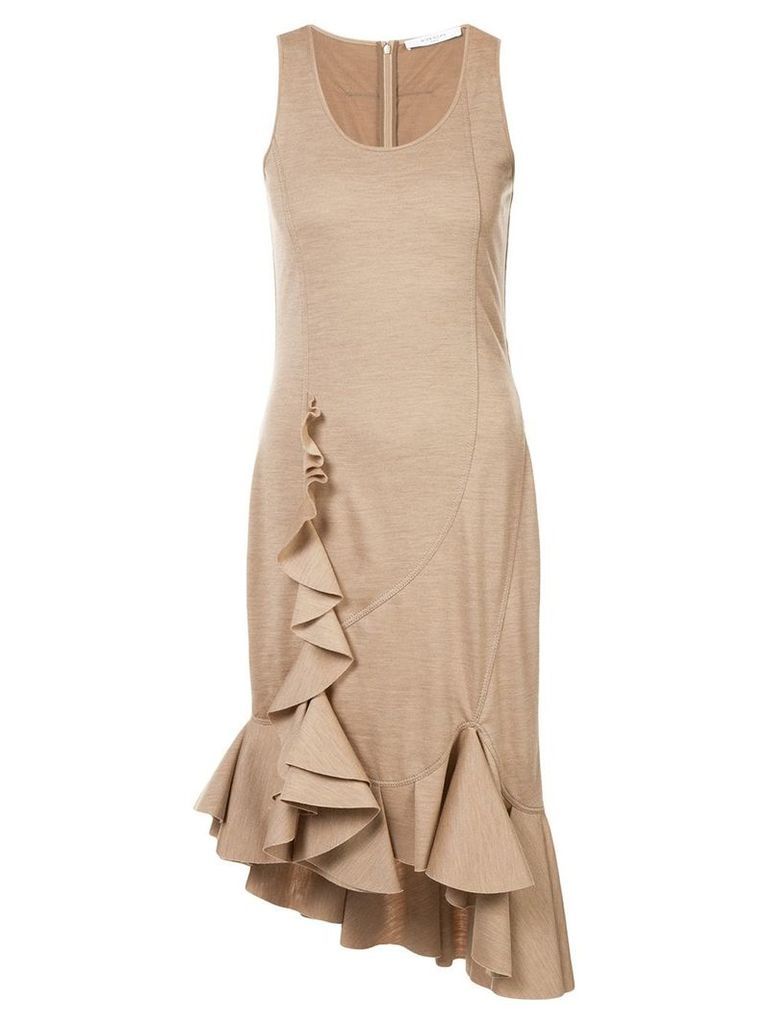 Givenchy sleeveless ruffle dress - NEUTRALS