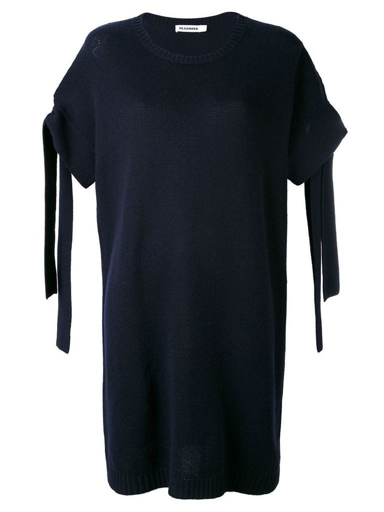 Jil Sander sleeve detail dress - Blue
