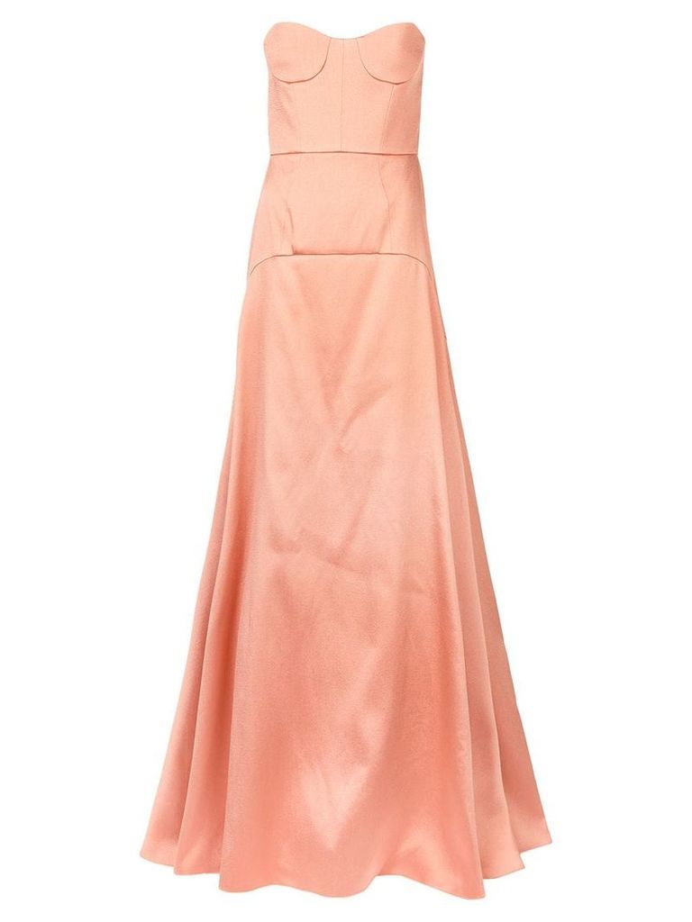 Rochas panelled flared dress - Pink
