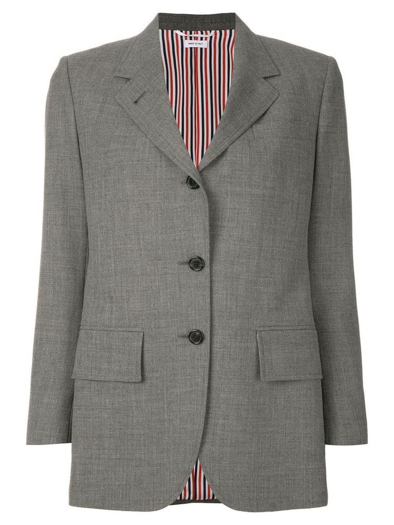 Thom Browne Wide Lapel Sport Coat - Grey