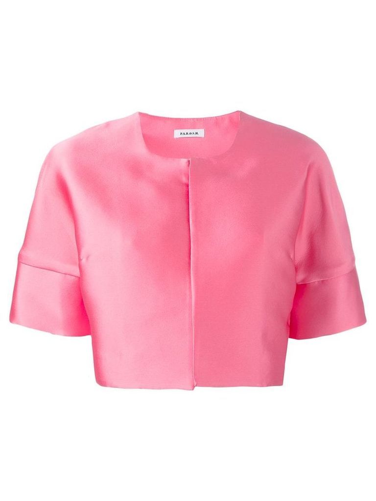 P.A.R.O.S.H. cropped jacket - PINK