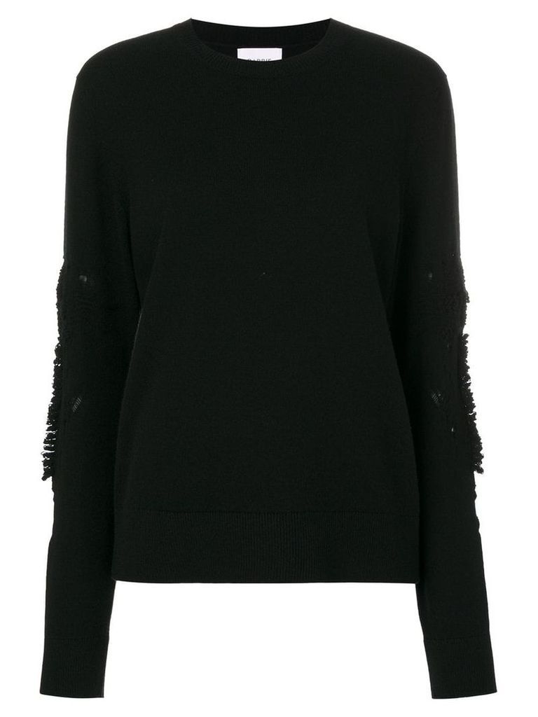 Barrie Romantic Timeless cashmere round neck pullover - Black