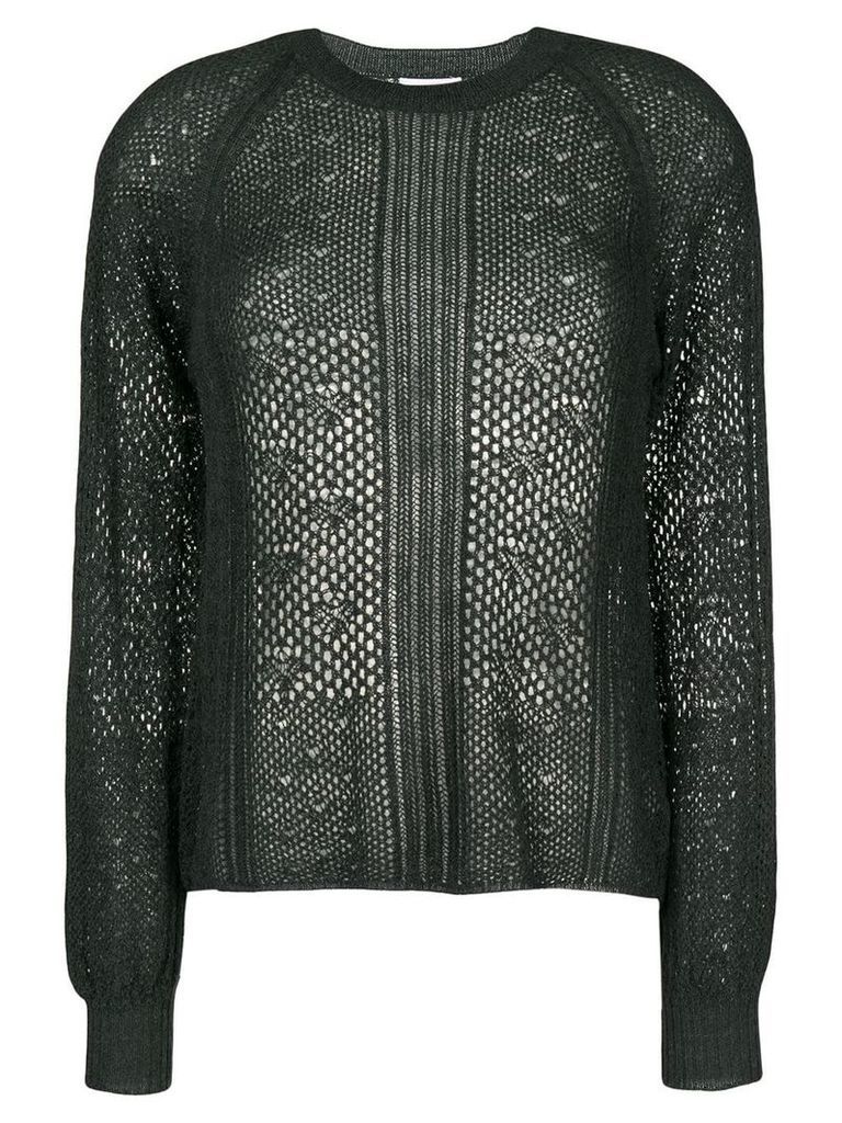 See By Chloé open knit jumper - Green