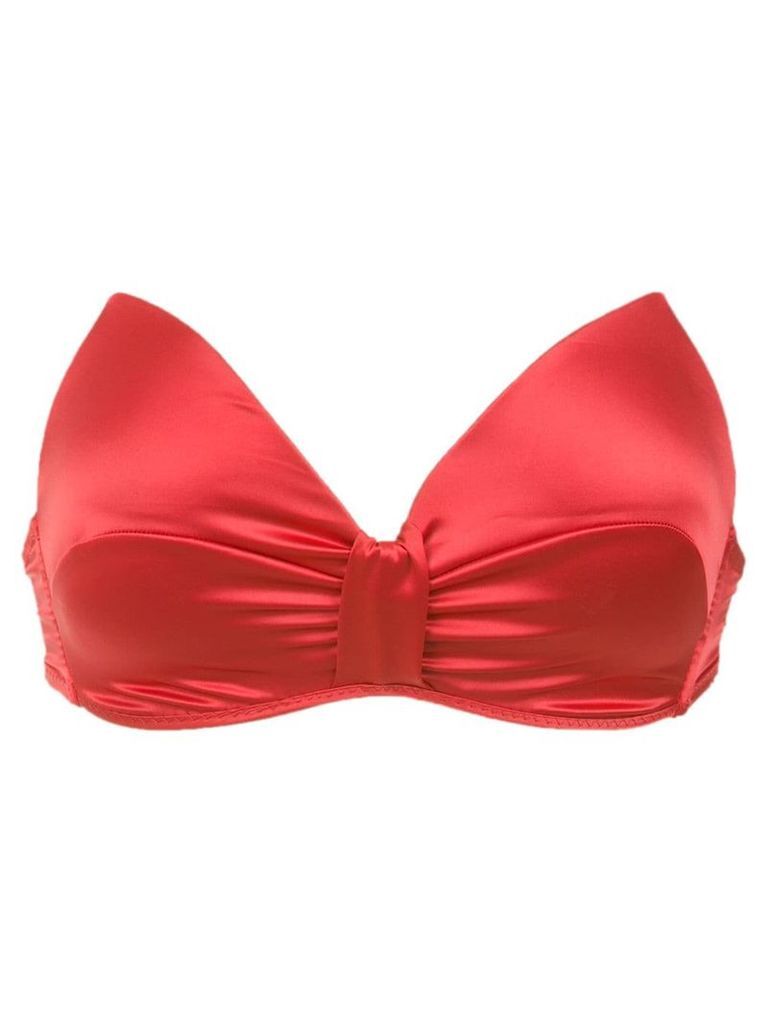 Amir Slama strapless cropped top - Red