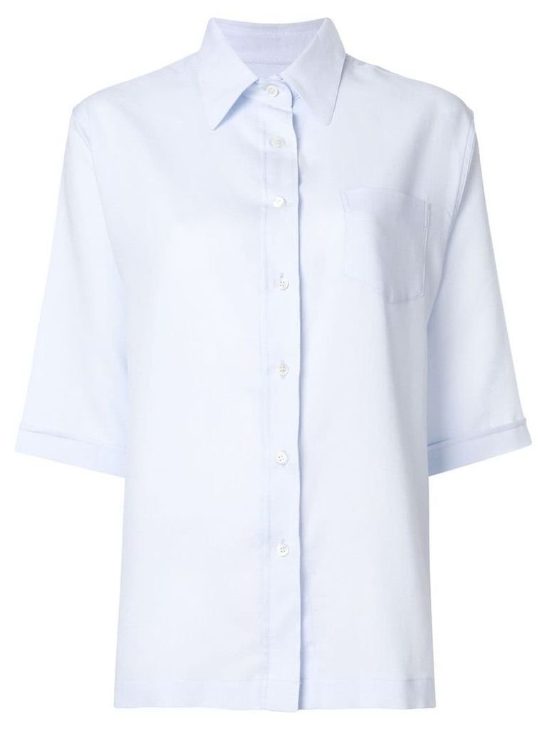 Holland & Holland cropped sleeves shirt - Blue