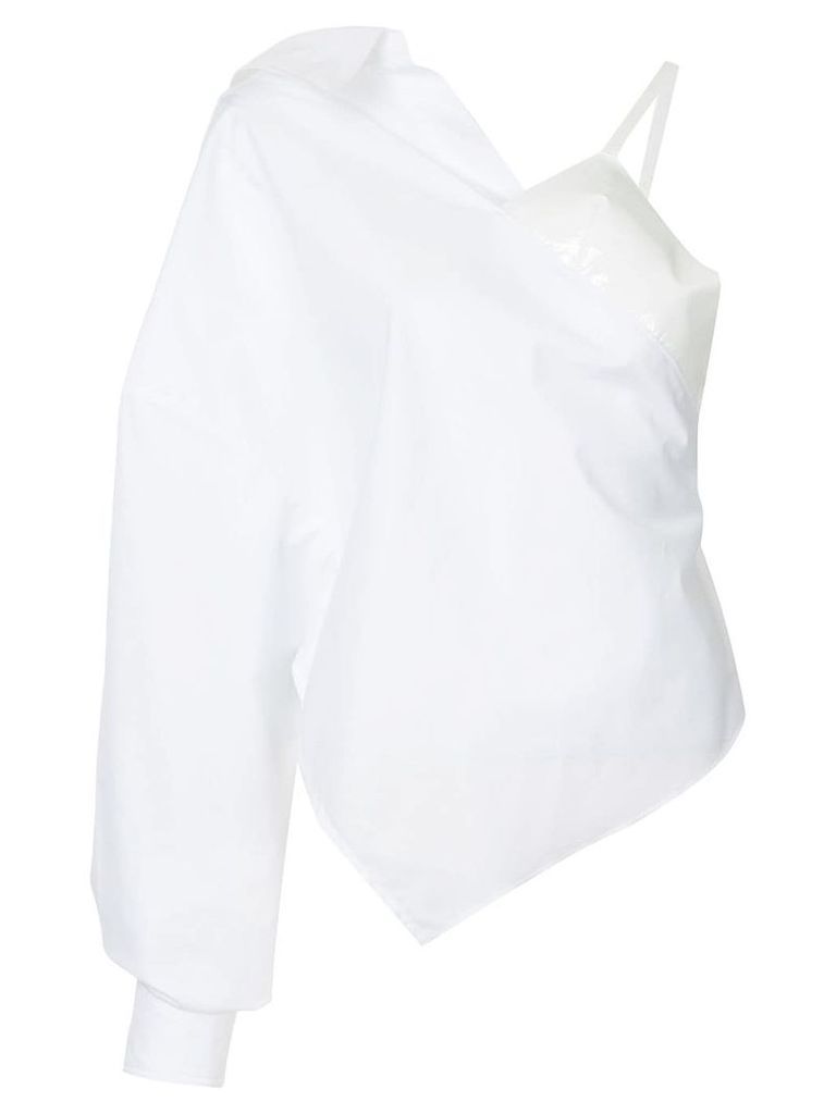 Paula Knorr one sleeved shirt - White