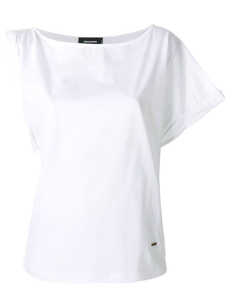 Dsquared2 asymmetric sleeve T-shirt - White