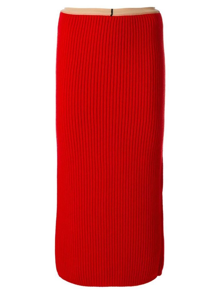 Calvin Klein 205W39nyc rib knit skirt - Red