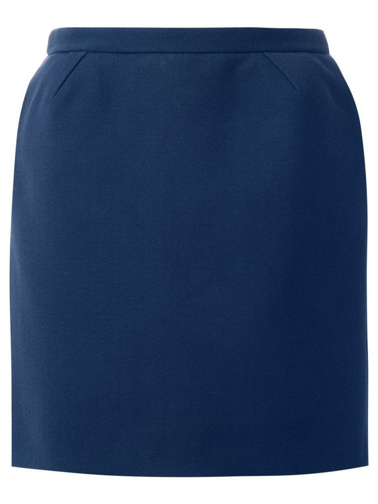 Delpozo straight mini skirt - Blue