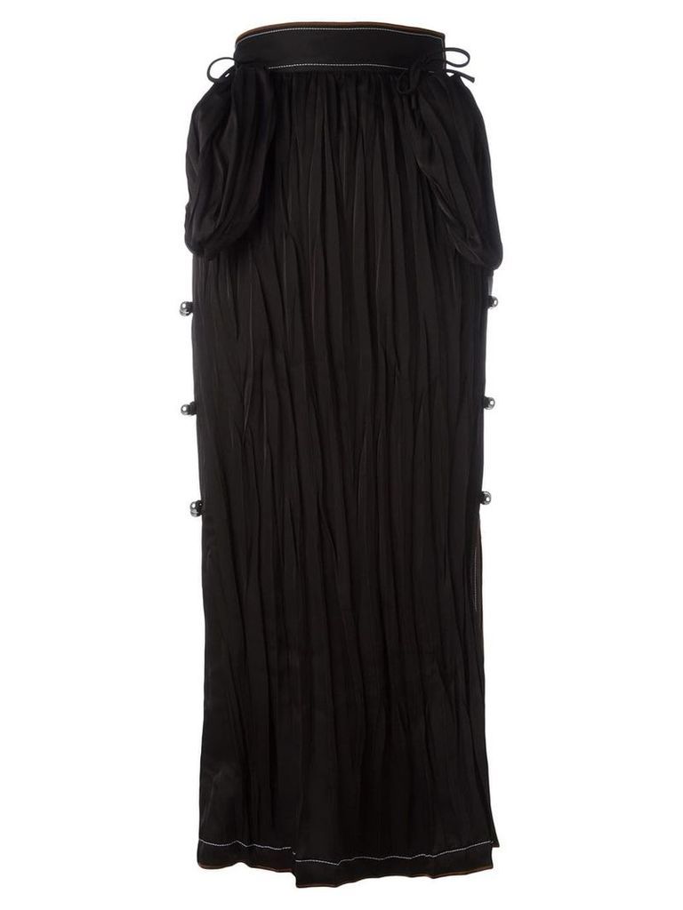 Loewe long bell embellished skirt - Black
