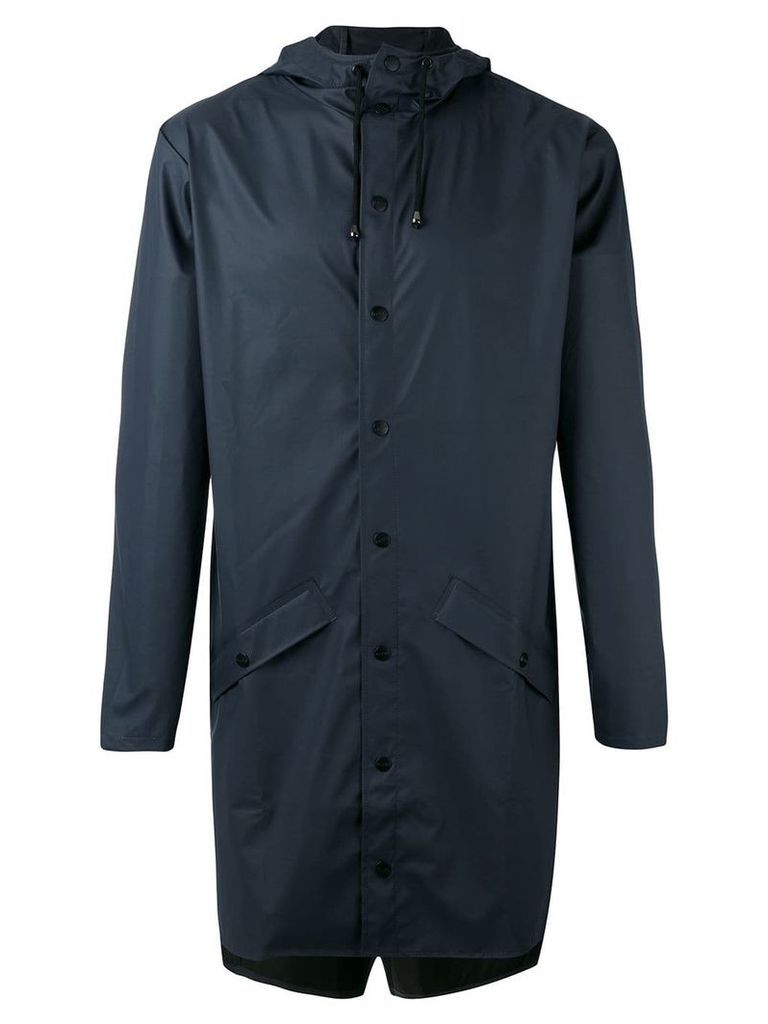 Rains drawstring hooded raincoat - Blue