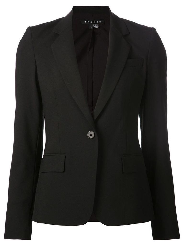 Theory fitted single-breasted blazer - Black