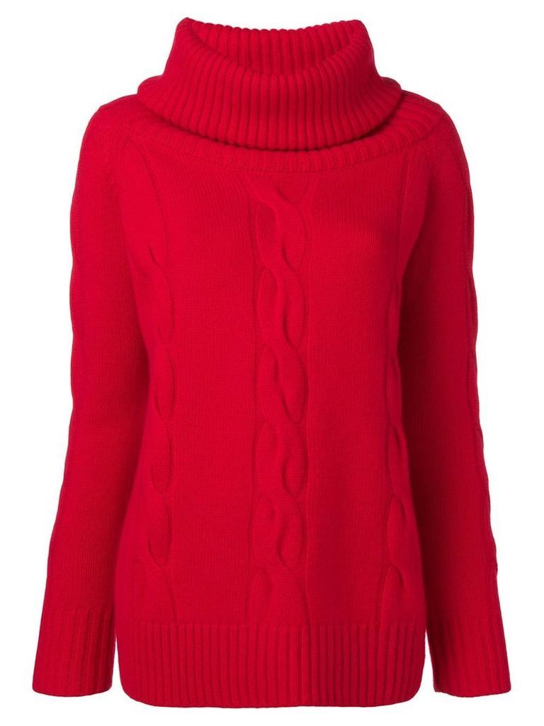 Philo-Sofie embossed turtleneck sweater - Red