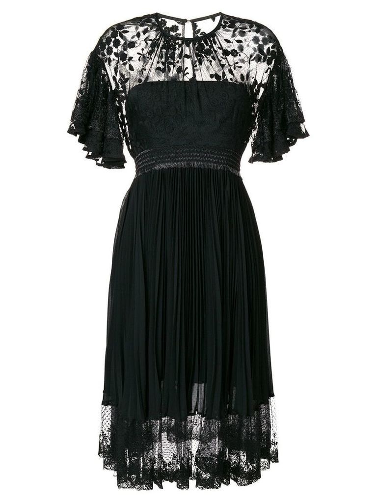 Three Floor Midnight lace midi dress - Black