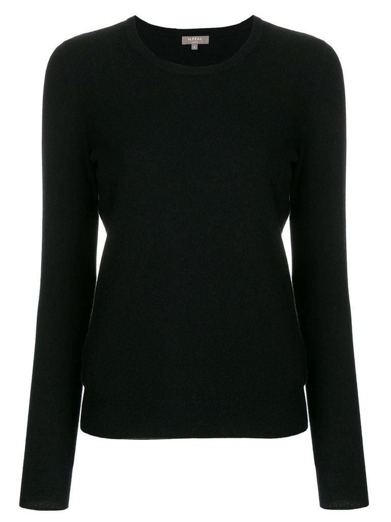 N.Peal round neck sweater - Black