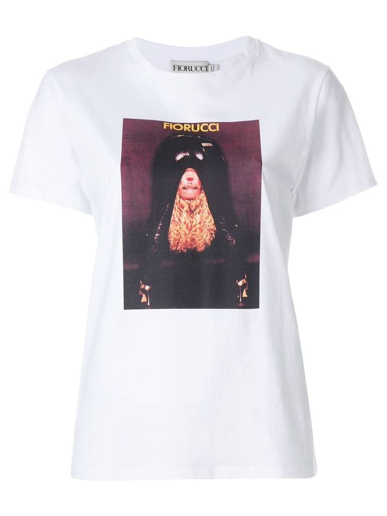 Fiorucci Girl print T-shirt - WHITE