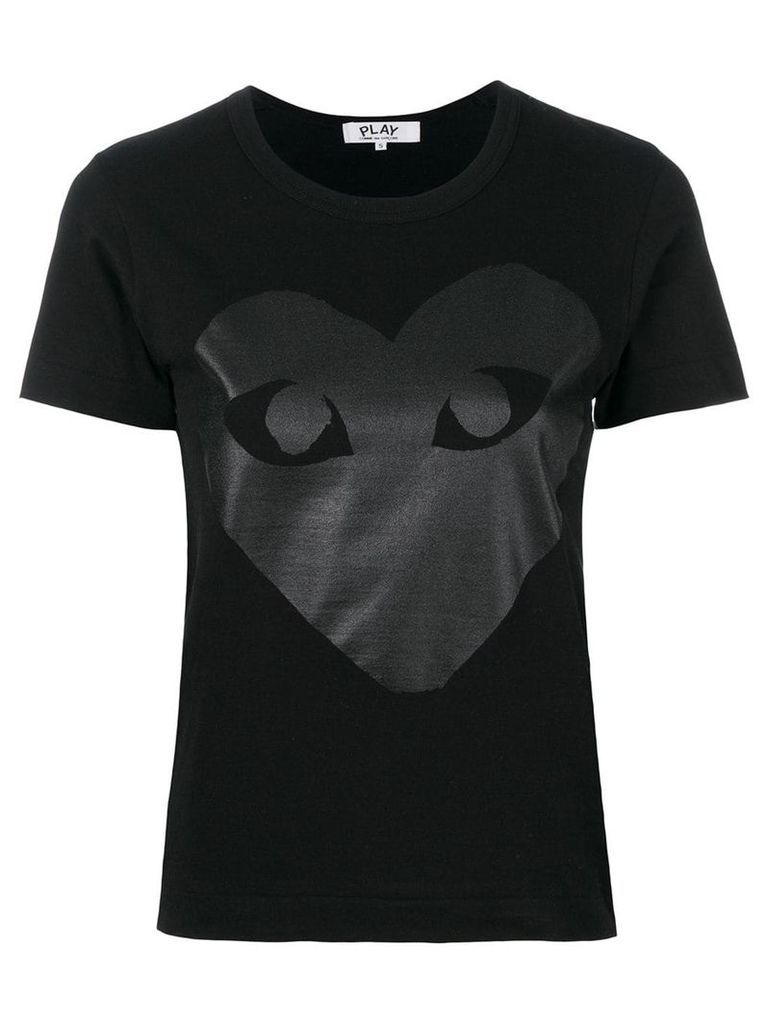 Comme Des Garçons Play logo print T-shirt - Black
