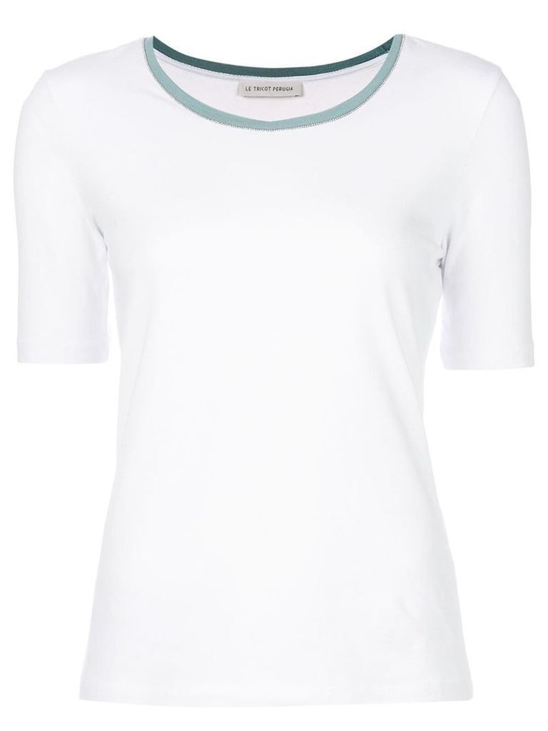 Le Tricot Perugia classic fitted T-shirt - White