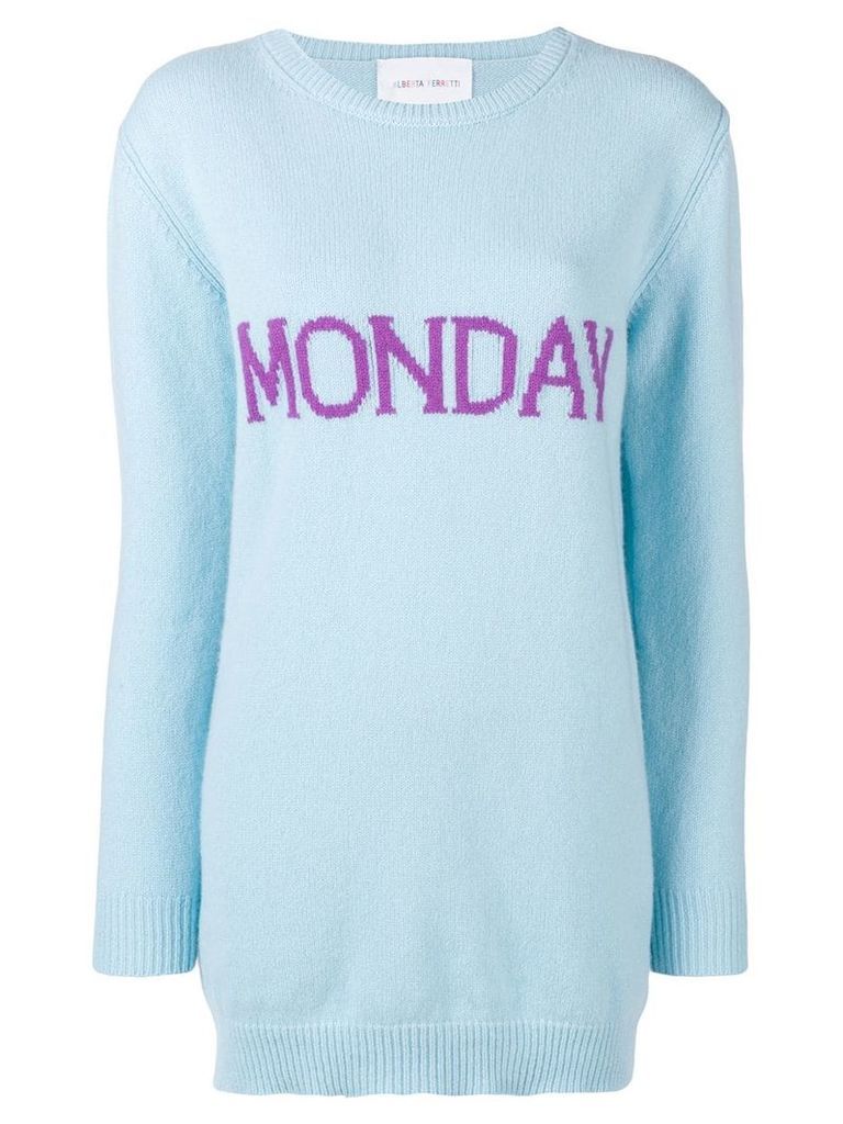 Alberta Ferretti Monday sweater dress - Blue