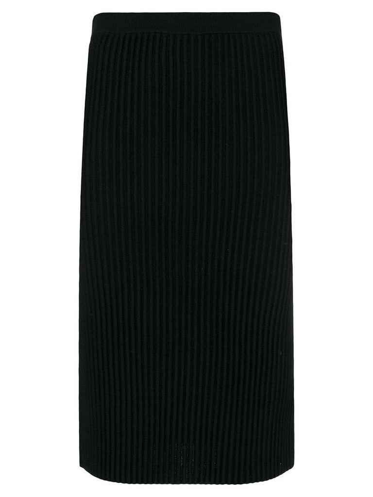 Victoria Victoria Beckham rib knit pencil skirt - Black