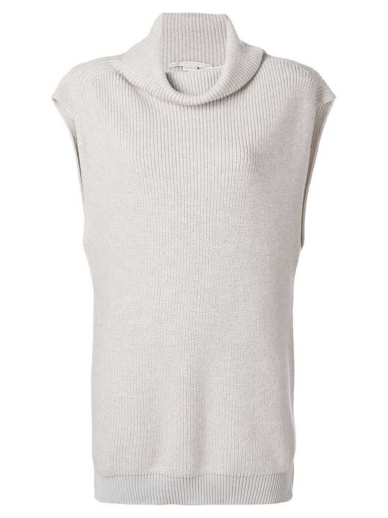 Stella McCartney cowl neck sleeveless sweater - Grey