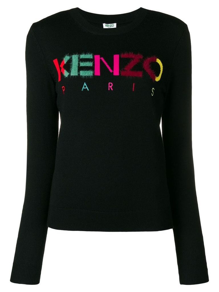 Kenzo multicoloured letters jumper - Black