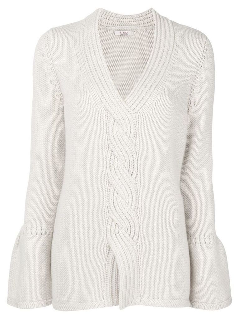 Liska cashmere cable knit sweater - NEUTRALS