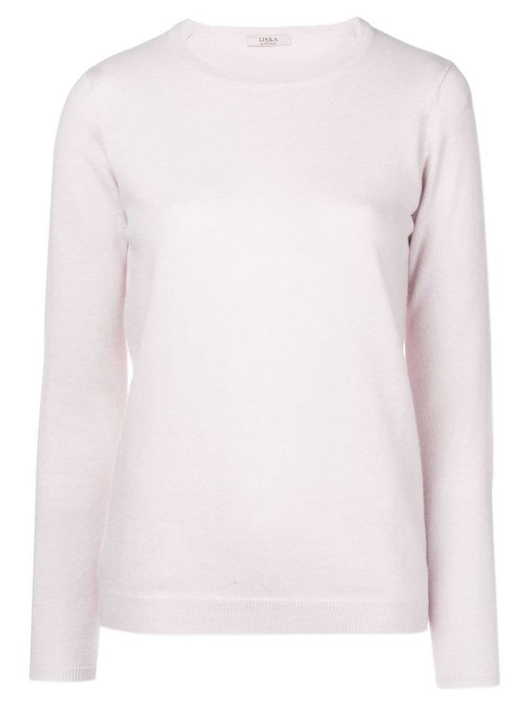 Liska cashmere crew neck sweater - Pink