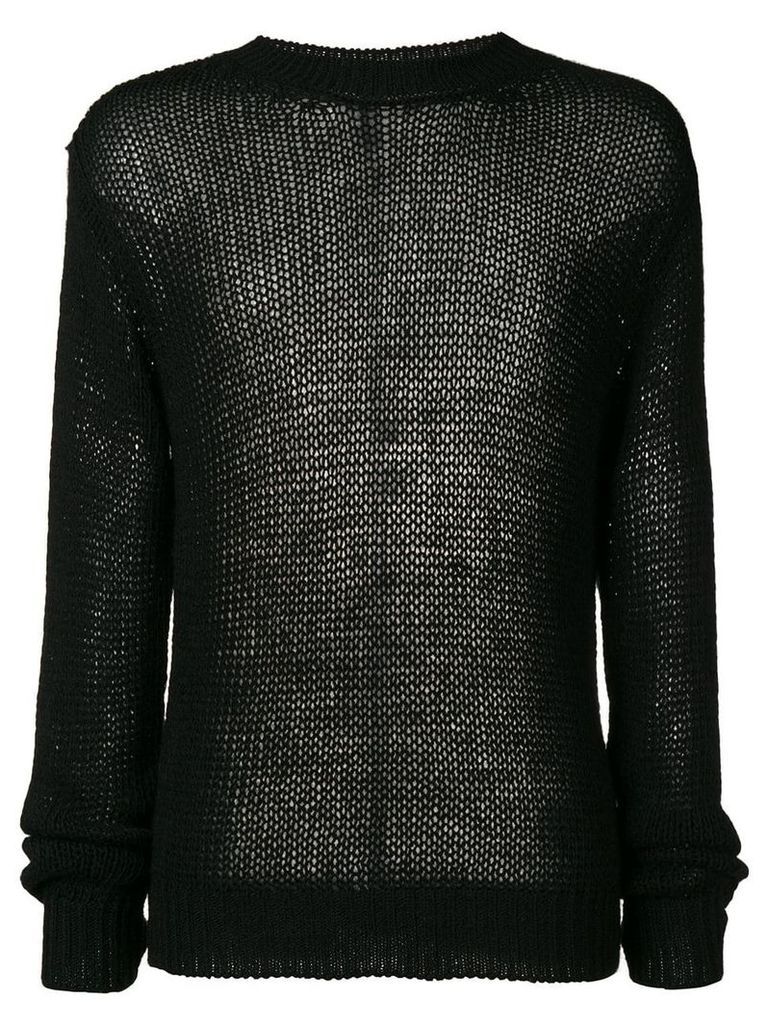 UNRAVEL PROJECT loose knit jumper - Black