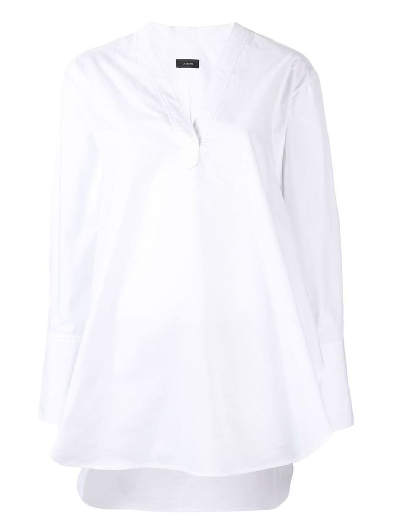 Joseph oversized long sleeved blouse - White