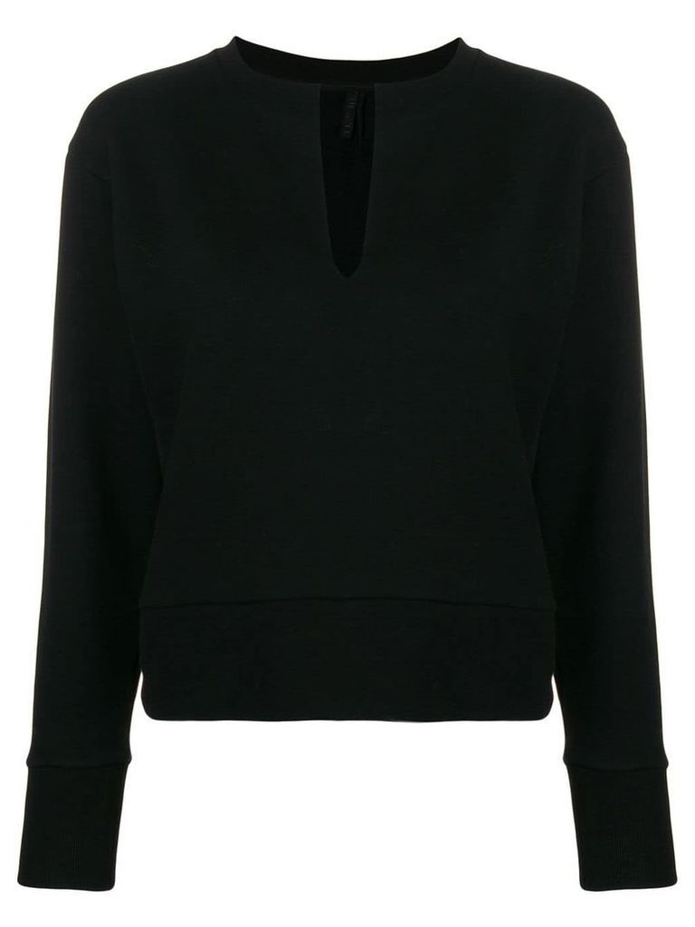 Unravel Project V-neck sweatshirt - Black