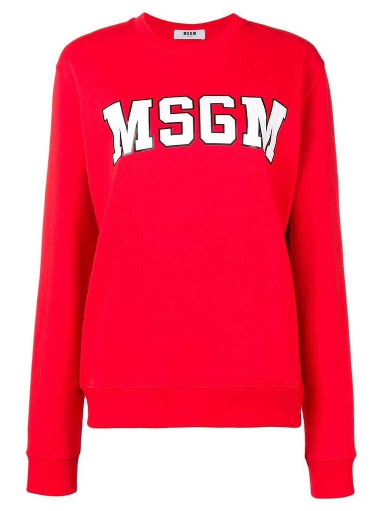 MSGM logo sweatshirt - Red