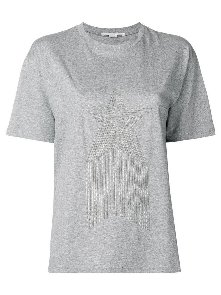 Stella McCartney embellished star T-shirt - Grey