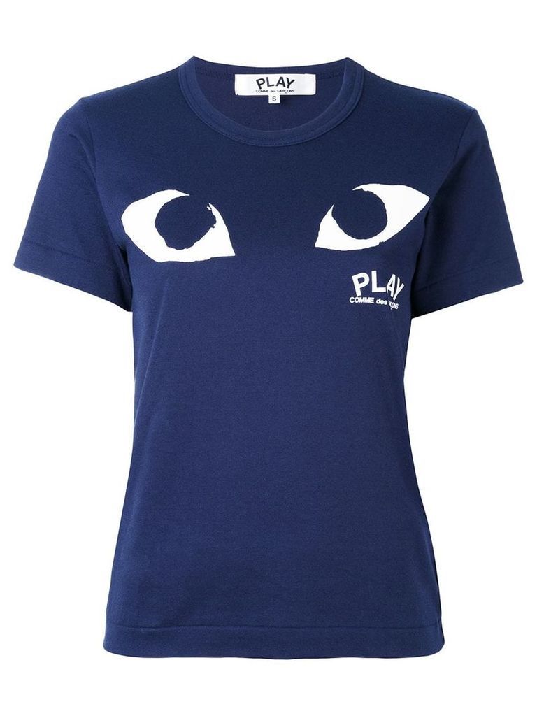 Comme Des Garçons Play eye print T-shirt - Blue