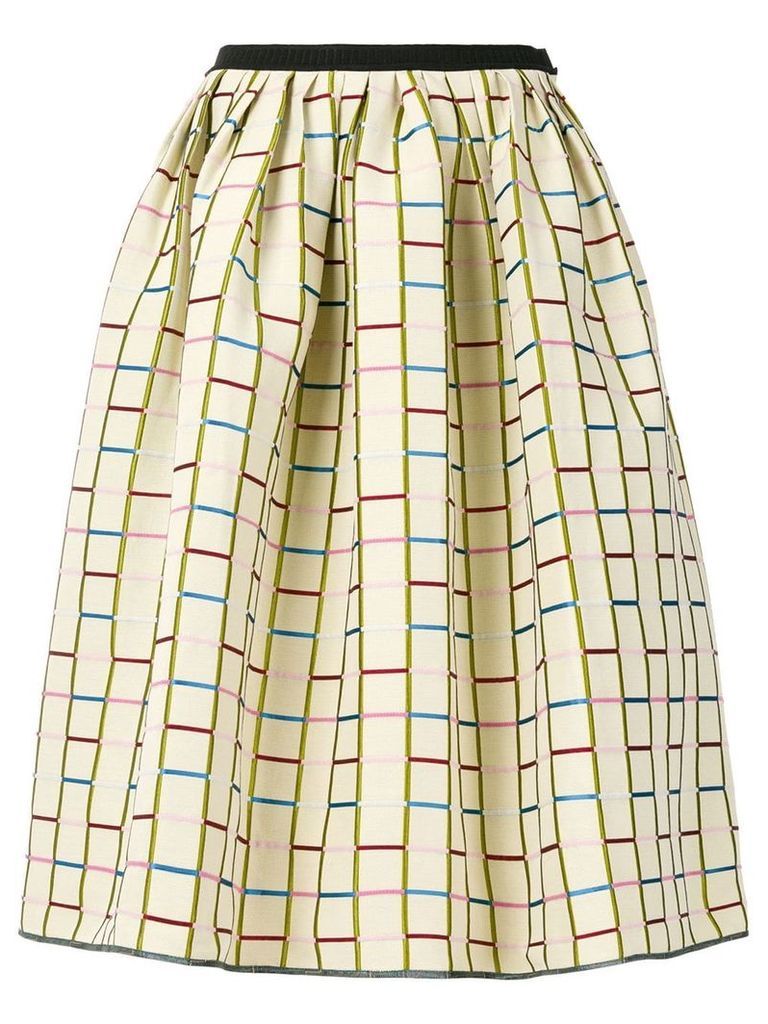 Antonio Marras patterned full midi skirt - NEUTRALS