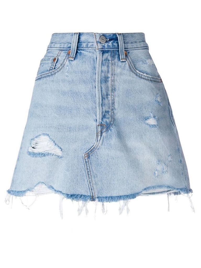 Levi's deconstructed denim skirt - Blue