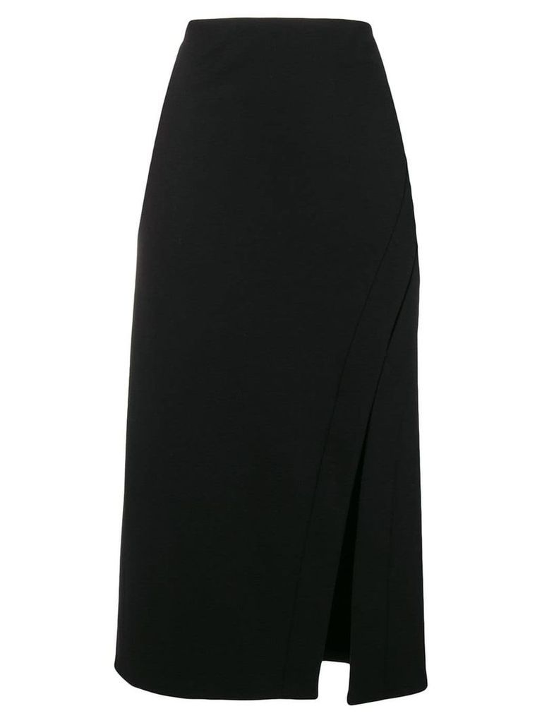 Jil Sander slit detail pencil skirt - Black