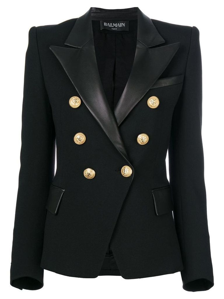 Balmain button embellished blazer - Black