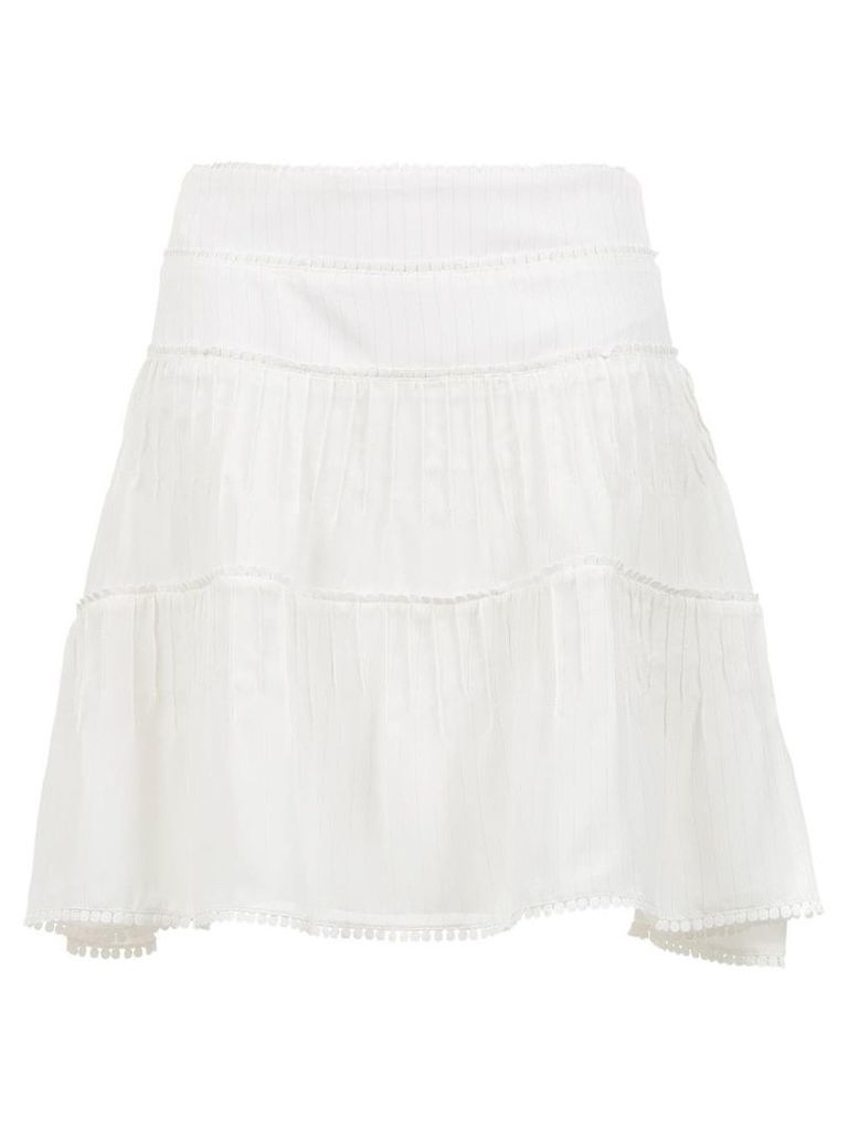 Olympiah Riva flared skirt - White