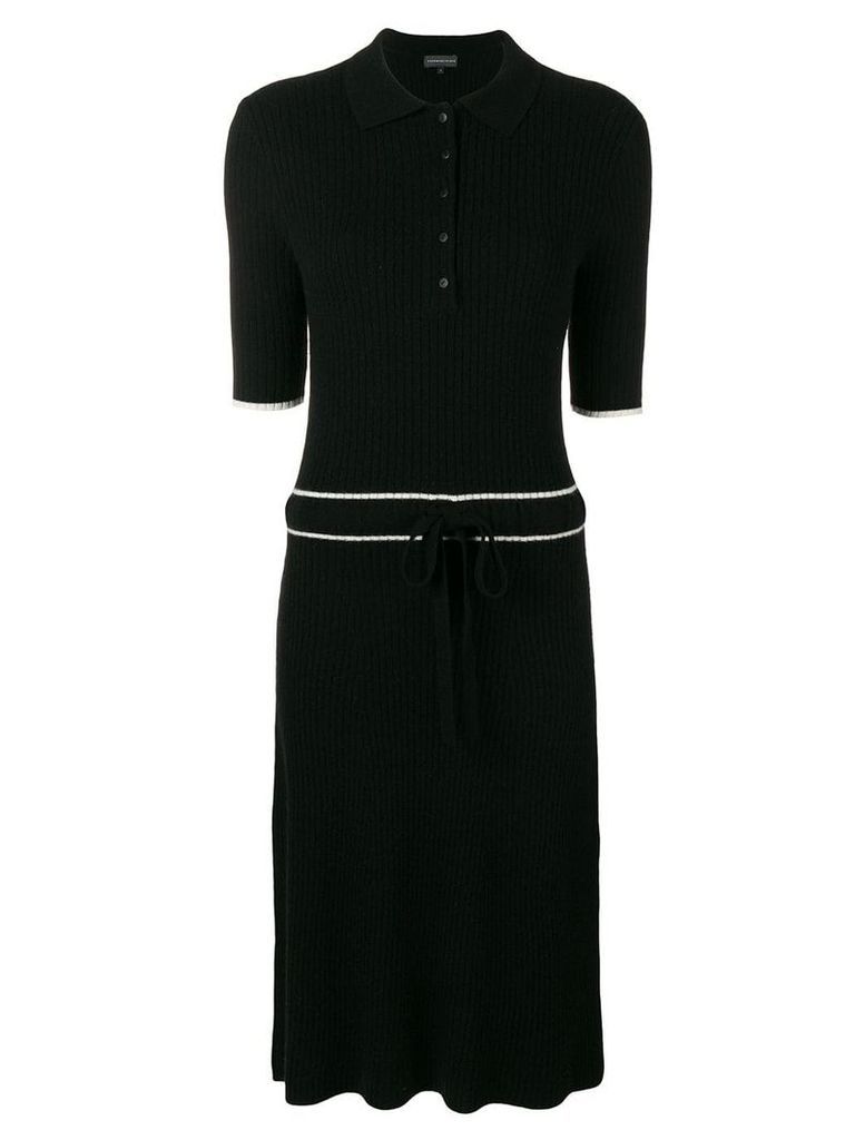 Cashmere In Love cashmere blend ribbed knit dress - Black