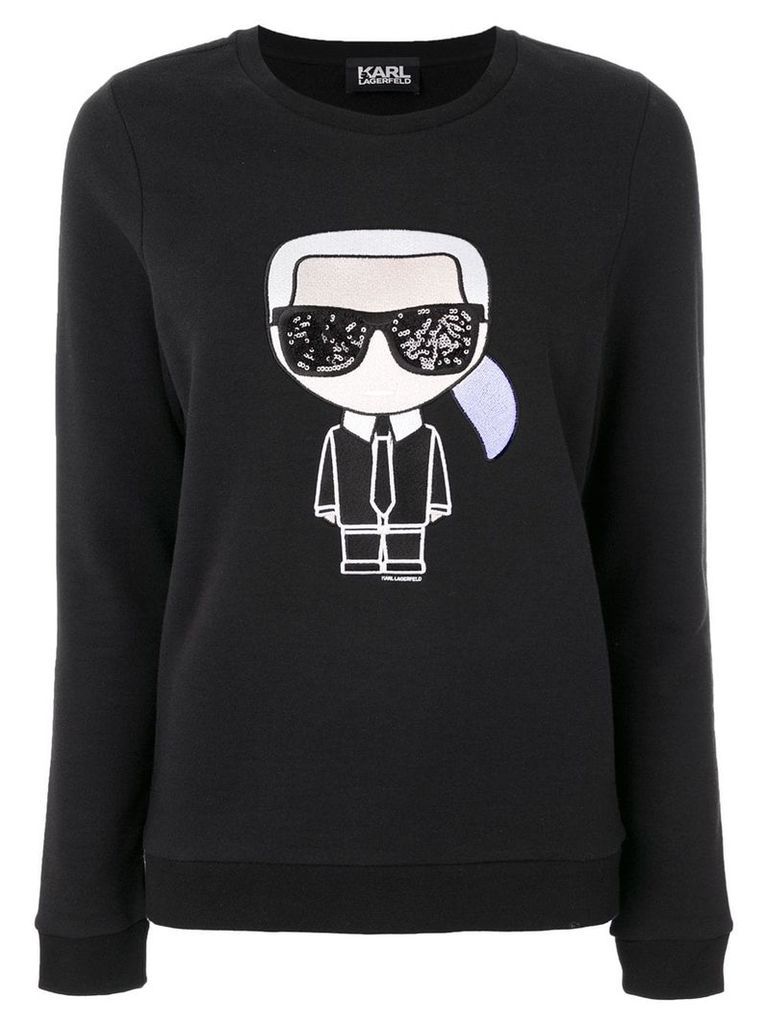 Karl Lagerfeld iconic Karl print sweatshirt - Black