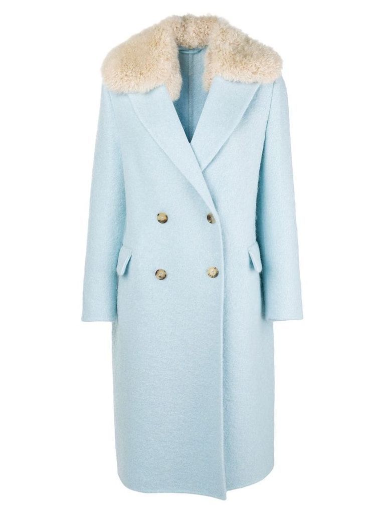 Ermanno Scervino double breasted coat - Blue