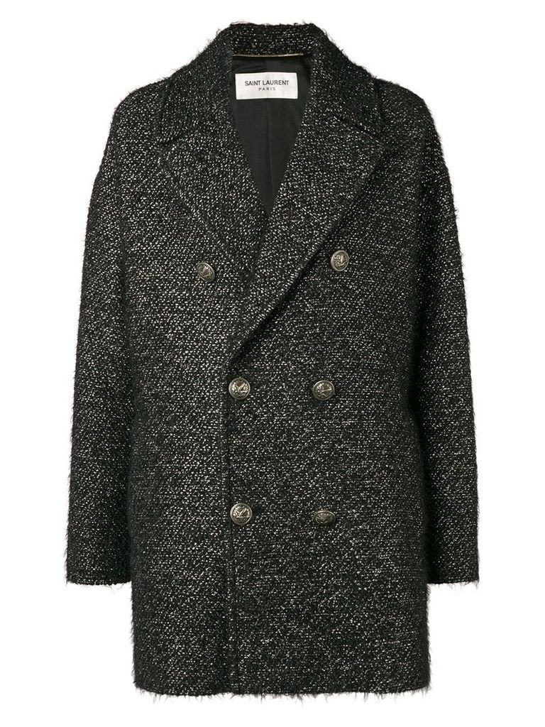 Saint Laurent short pea coat - Black