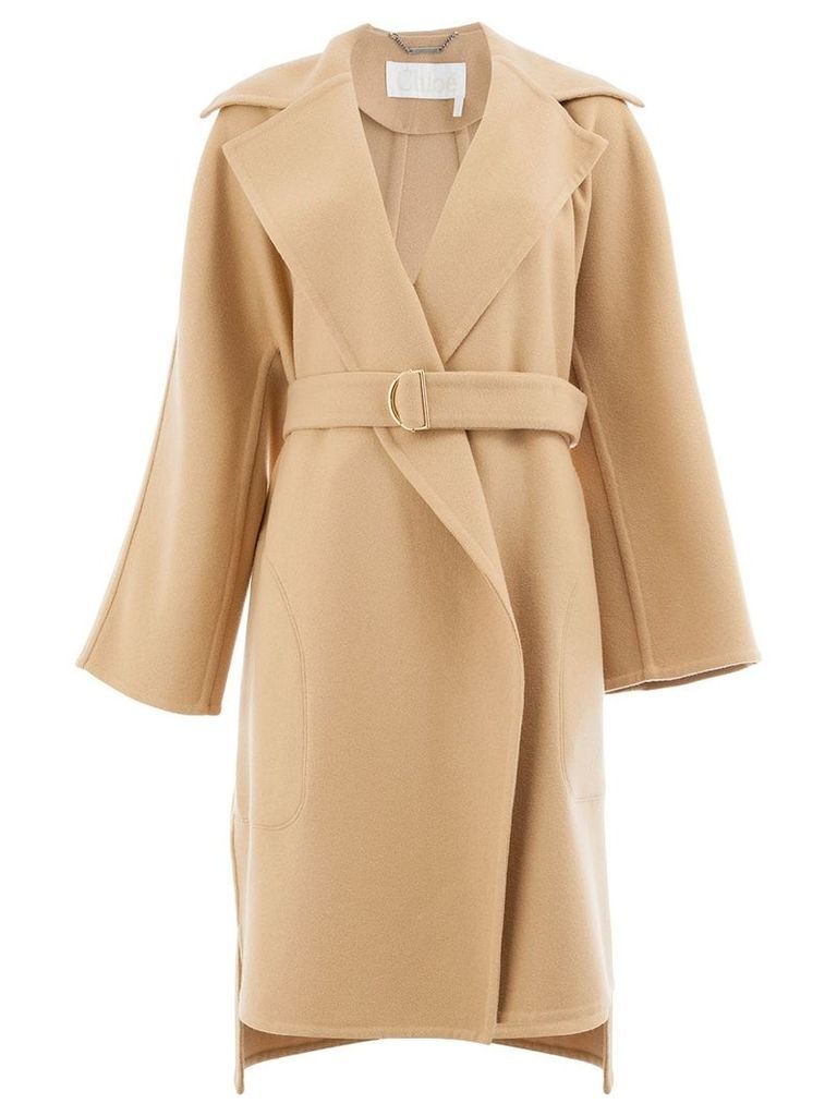 Chloé belted tailored coat - Brown