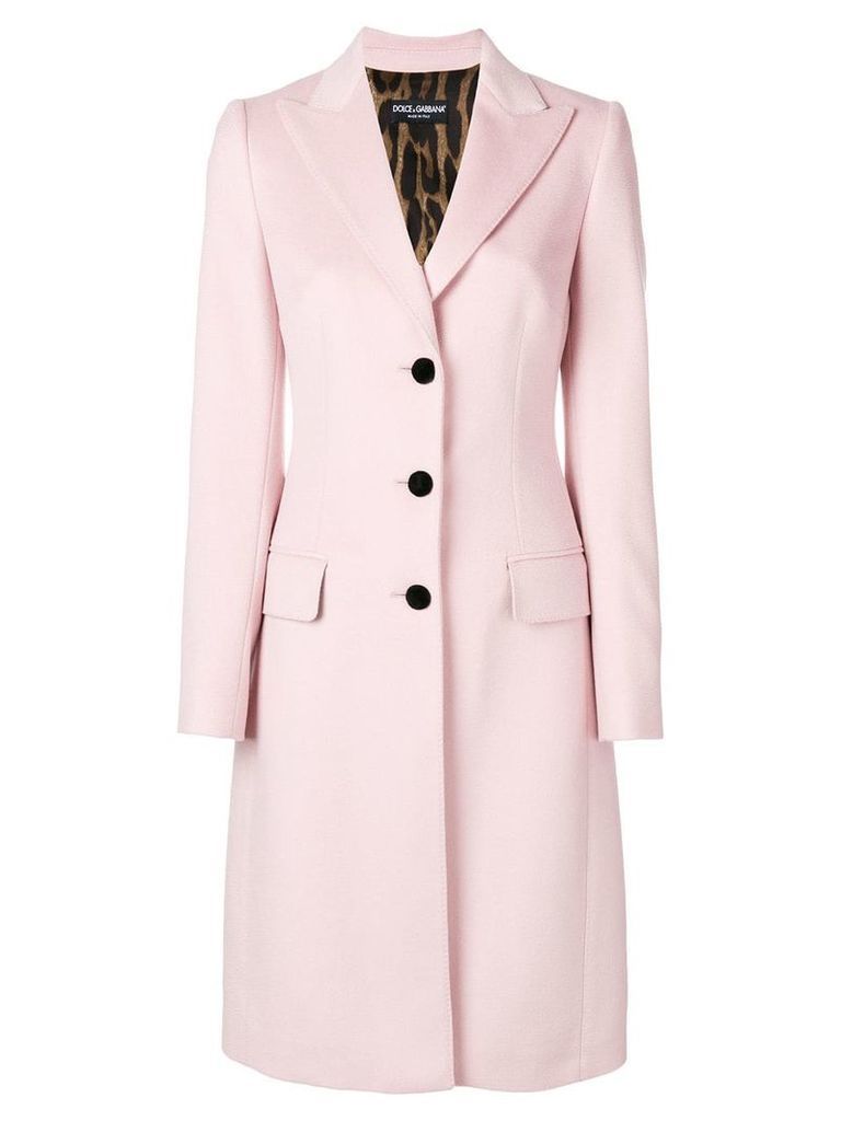 Dolce & Gabbana tailored single-breasted coat - PINK
