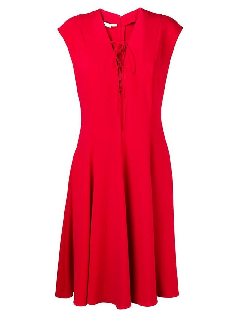 Stella McCartney lace-up dress - Red