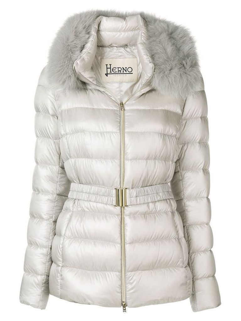 Herno Iconic Claudia jacket - NEUTRALS